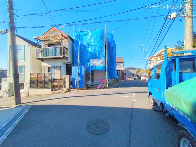 神奈川県川崎市高津区子母口の新築戸建て上棟写真 2025年12月17日撮影