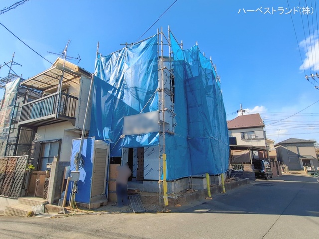 神奈川県川崎市高津区子母口の新築戸建てシート写真 2026年1月21日撮影