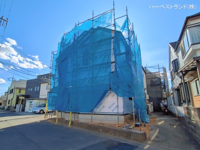 神奈川県川崎市高津区子母口の新築戸建てシート写真 2026年1月21日撮影