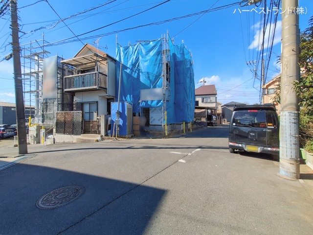 神奈川県川崎市高津区子母口の新築戸建てシート写真 2026年1月21日撮影