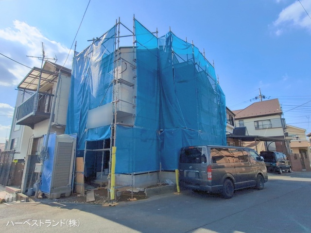 神奈川県川崎市高津区子母口の新築戸建てシート写真 2026年2月17日撮影