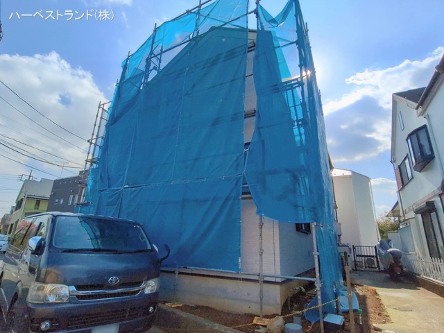 神奈川県川崎市高津区子母口の新築戸建てシート写真 2026年2月17日撮影