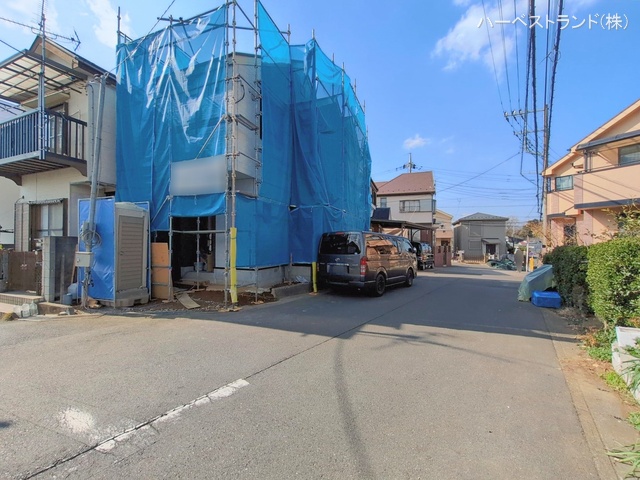 神奈川県川崎市高津区子母口の新築戸建てシート写真 2026年2月17日撮影