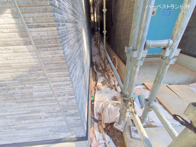 神奈川県横浜市港北区下田町3丁目の新築戸建て外構写真 2025年12月11日撮影