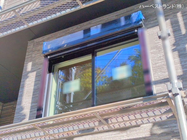 神奈川県横浜市港北区下田町3丁目の新築戸建て外構写真 2025年12月11日撮影