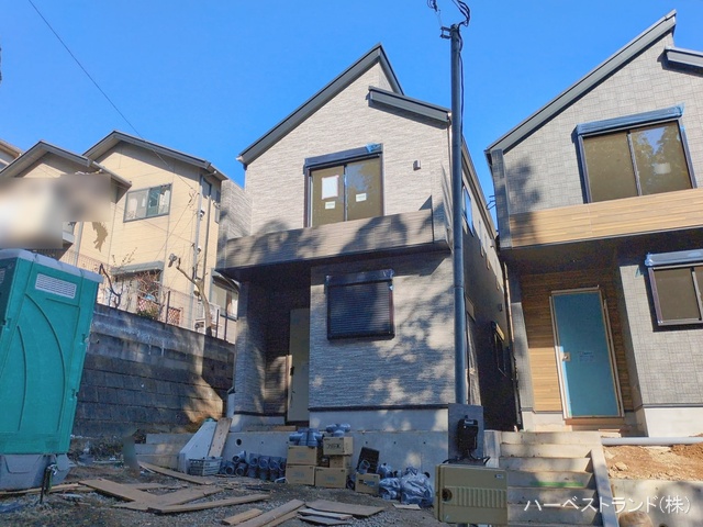 神奈川県横浜市港北区下田町３丁目の新築戸建て外構写真 2026年1月13日撮影