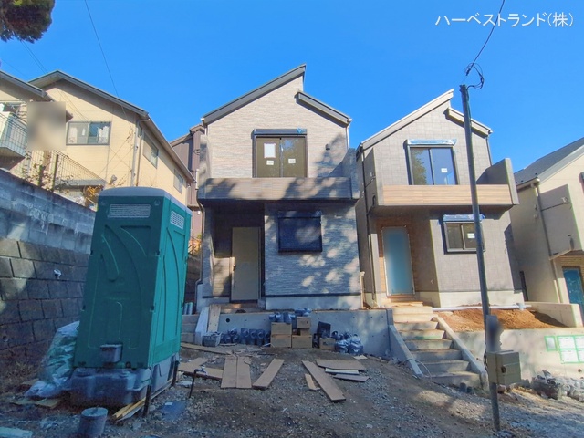 神奈川県横浜市港北区下田町３丁目の新築戸建て外構写真 2026年1月13日撮影