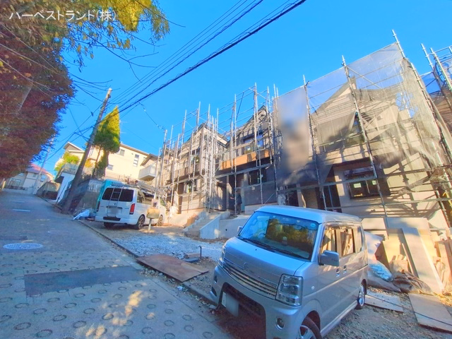 神奈川県横浜市港北区下田町３丁目の新築戸建て外構写真 2025年12月11日撮影