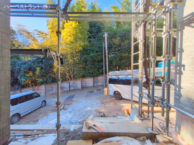 神奈川県横浜市港北区下田町３丁目の新築戸建て外構写真 2025年12月11日撮影