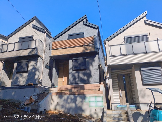 神奈川県横浜市港北区下田町３丁目の新築戸建て外構写真 2026年2月8日撮影