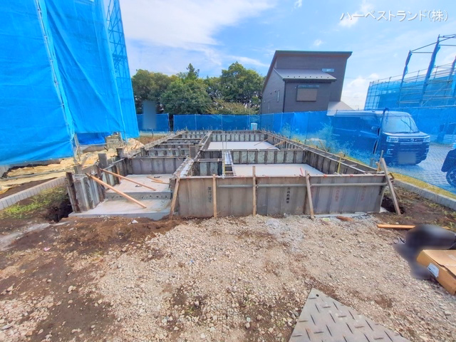 神奈川県綾瀬市深谷中２丁目の新築戸建て基礎写真 2025年10月6日撮影