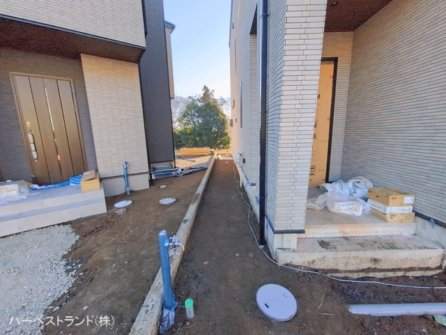 神奈川県綾瀬市深谷中２丁目の新築戸建て外構写真 2026年1月22日撮影