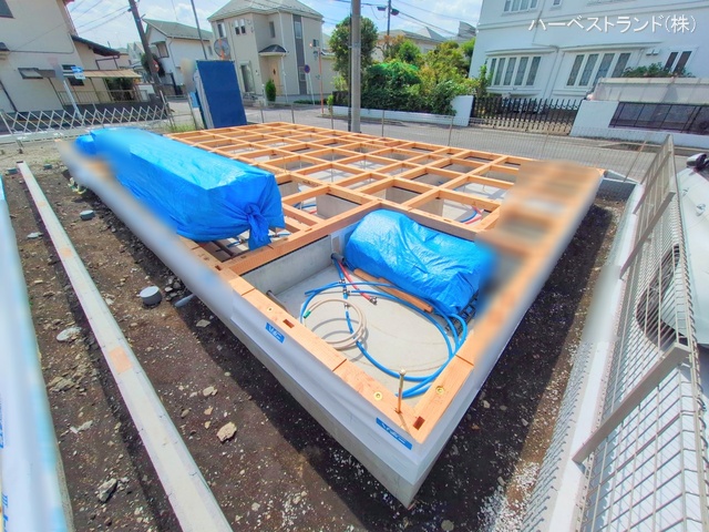 神奈川県大和市南林間８丁目の新築戸建て基礎写真 2025年9月21日撮影
