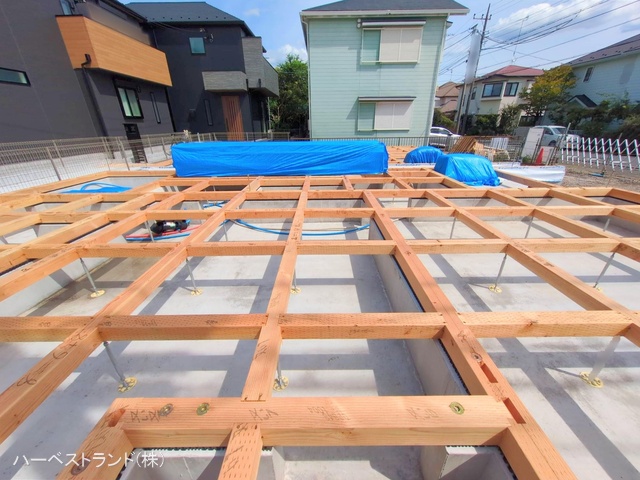 神奈川県大和市南林間８丁目の新築戸建て基礎写真 2025年9月21日撮影