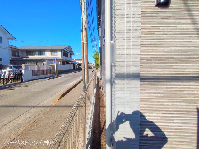 神奈川県大和市南林間８丁目の新築戸建て外構写真 2025年12月3日撮影