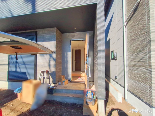 神奈川県大和市南林間８丁目の新築戸建て外構写真 2025年12月3日撮影