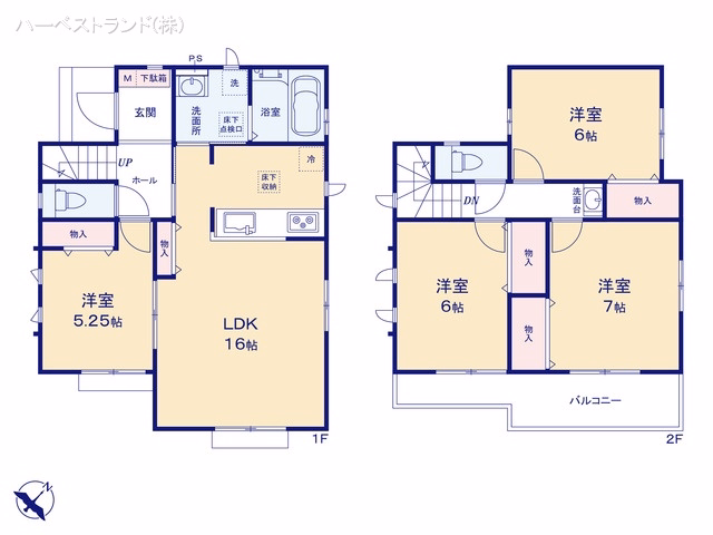 新築戸建て 町田市南大谷2丁目13641期 1-Z号棟 間取図