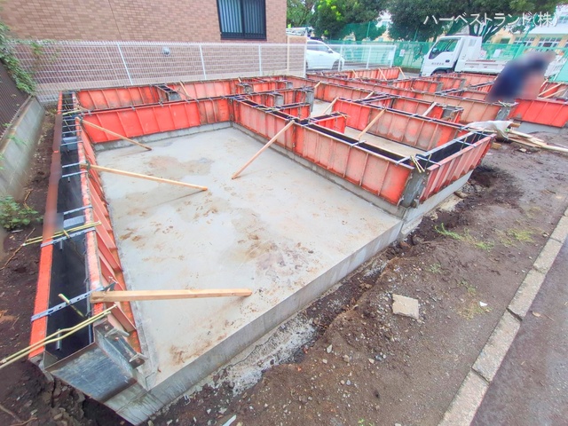 神奈川県大和市上草柳７丁目の新築戸建て基礎写真 2025年10月14日撮影