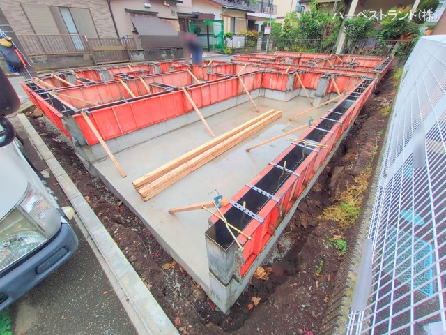 神奈川県大和市上草柳７丁目の新築戸建て基礎写真 2025年10月14日撮影
