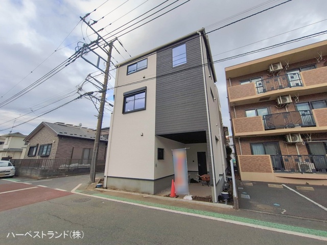 神奈川県大和市上草柳7丁目の新築戸建て外構写真 2026年2月12日撮影