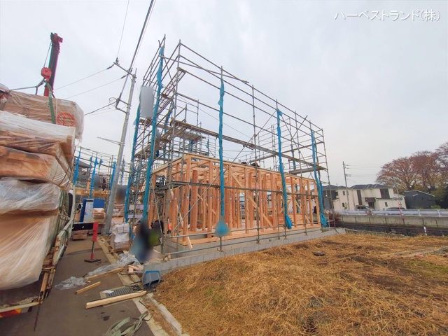 神奈川県大和市福田の新築戸建て上棟写真 2025年12月2日撮影
