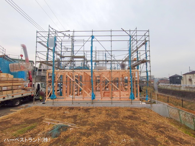 神奈川県大和市福田の新築戸建て上棟写真 2025年12月2日撮影