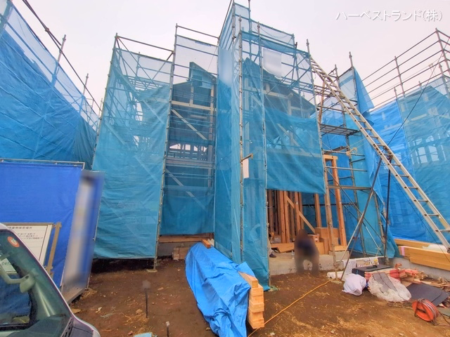 神奈川県大和市福田の新築戸建て上棟写真 2025年12月2日撮影