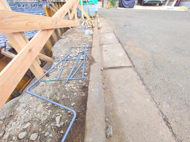東京都立川市一番町１丁目の新築戸建て基礎写真 2025年12月10日撮影