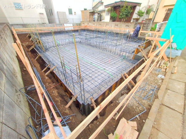 東京都立川市一番町１丁目の新築戸建て基礎写真 2025年12月10日撮影