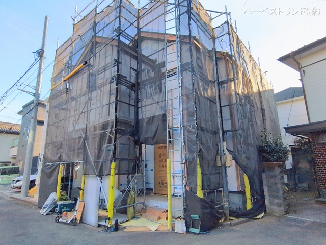 東京都立川市一番町1丁目の新築戸建てシート写真 2026年2月3日撮影