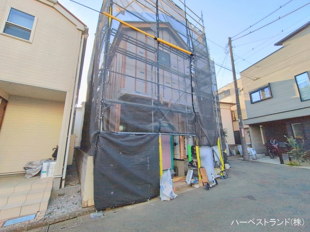東京都立川市一番町1丁目の新築戸建てシート写真 2026年2月3日撮影