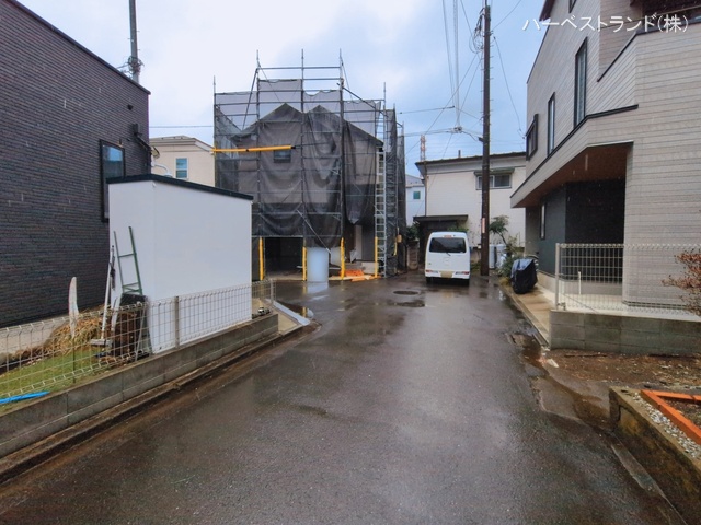 東京都立川市一番町1丁目の新築戸建てシート写真 2026年3月2日撮影
