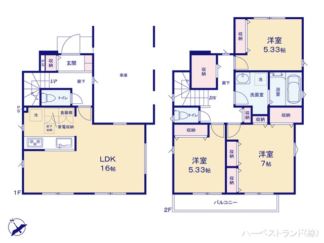 東京都立川市一番町１丁目の新築戸建て 3LDK間取図 ※図面と異なる場合は現況を優先
