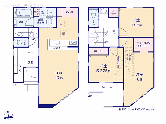 横浜市鶴見区馬場1丁目（戸建）01 間取図