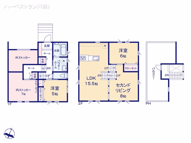 相模原市中央区上溝（戸建）06 間取図