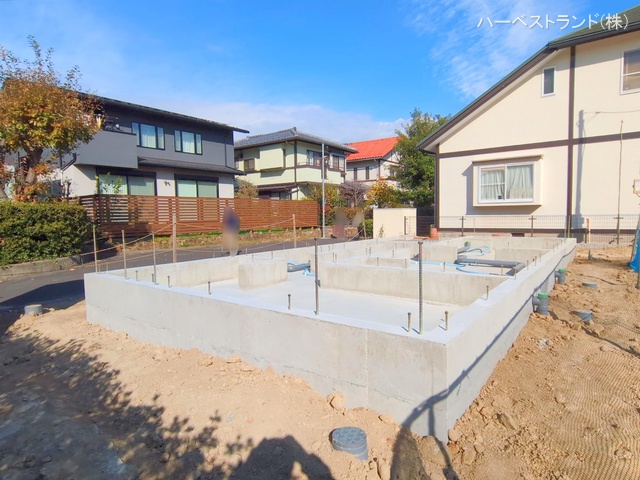 神奈川県横浜市青葉区鴨志田町の新築戸建て基礎写真 2025年11月17日撮影