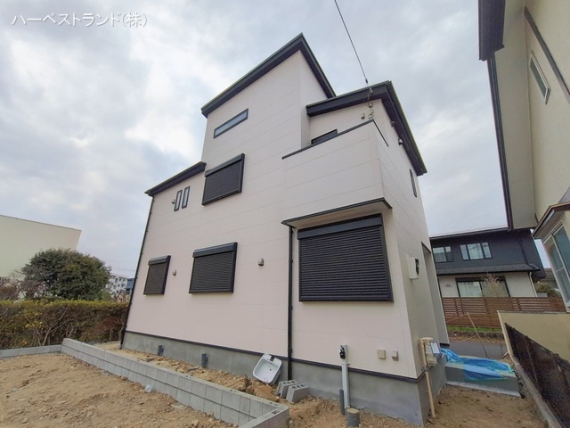 神奈川県横浜市青葉区鴨志田町の新築戸建て外構写真 2026年2月15日撮影