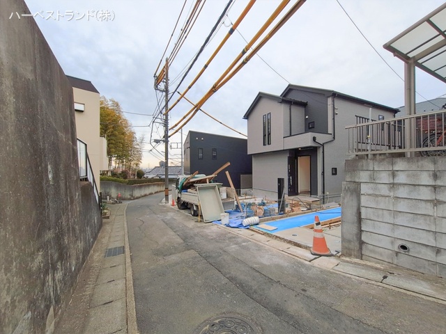 神奈川県川崎市高津区千年の新築戸建て外構写真 2026年2月9日撮影