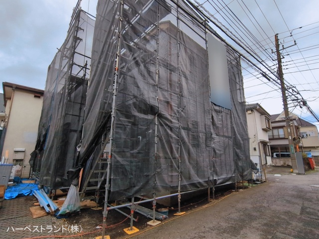 神奈川県座間市相模が丘4丁目の新築戸建てシート写真 2026年3月18日撮影