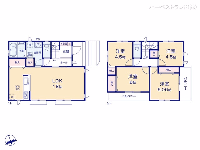 大和市代官4丁目（戸建）A 間取図