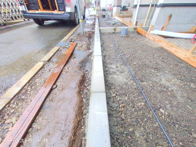 東京都立川市錦町２丁目の新築戸建て外構写真 2025年12月23日撮影