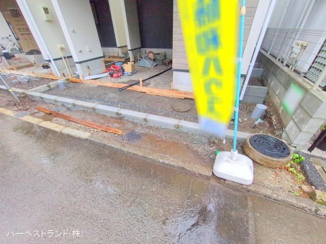 東京都立川市錦町２丁目の新築戸建て外構写真 2025年12月23日撮影