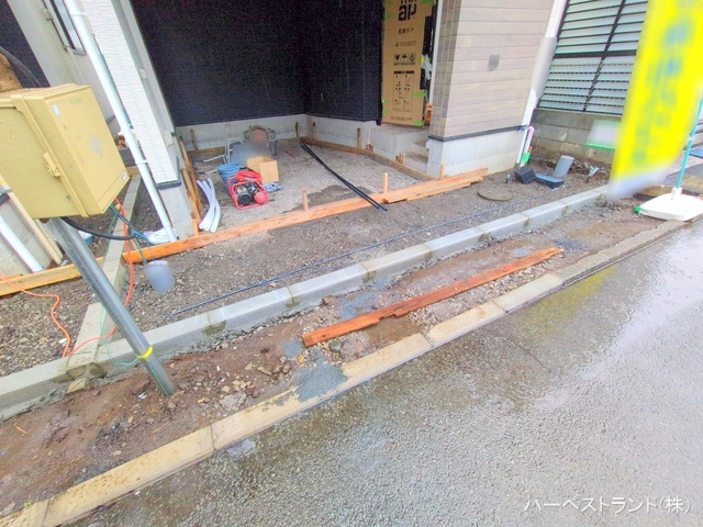 東京都立川市錦町２丁目の新築戸建て外構写真 2025年12月23日撮影