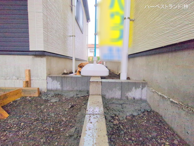 東京都立川市錦町２丁目の新築戸建て外構写真 2025年12月23日撮影