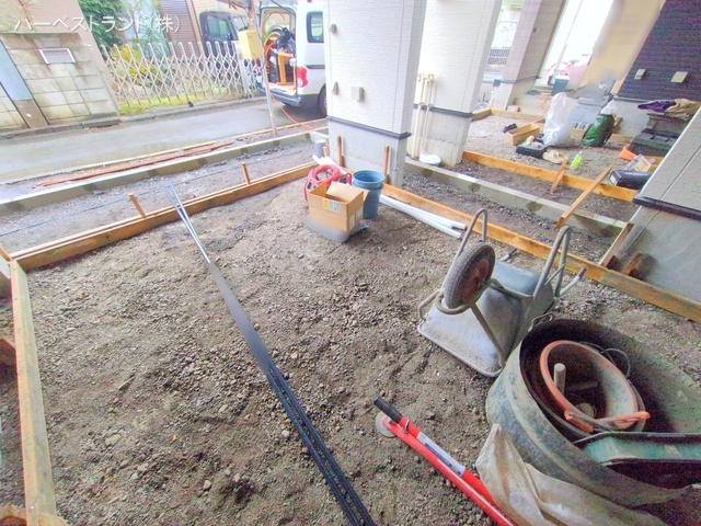 東京都立川市錦町２丁目の新築戸建て外構写真 2025年12月23日撮影