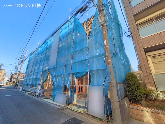 神奈川県川崎市幸区小倉５丁目の新築戸建て上棟写真 2026年2月18日撮影