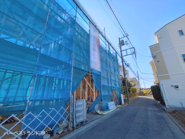 神奈川県川崎市幸区小倉５丁目の新築戸建て上棟写真 2026年2月18日撮影