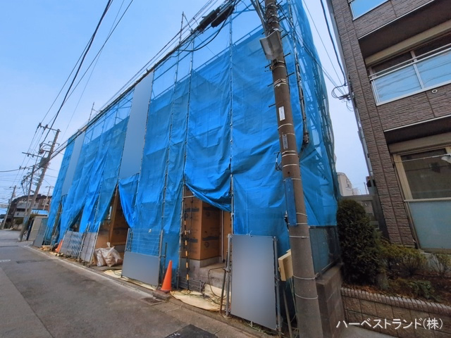 神奈川県川崎市幸区小倉５丁目の新築戸建て上棟写真 2026年3月12日撮影
