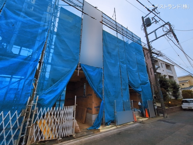 神奈川県川崎市幸区小倉５丁目の新築戸建て上棟写真 2026年3月12日撮影