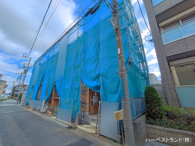 神奈川県川崎市幸区小倉５丁目の新築戸建て上棟写真 2026年4月8日撮影